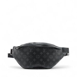 👜 Louis Vuitton Monogram Eclipse Discovery Bum Bag PM Black M46035